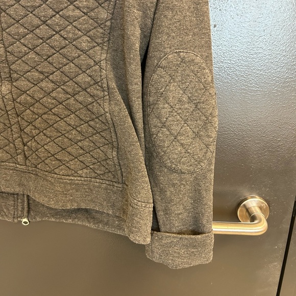 Noel Asmar M Gray Quilted Utility Jacket with elbow patches GUC - Picture 12 of 16